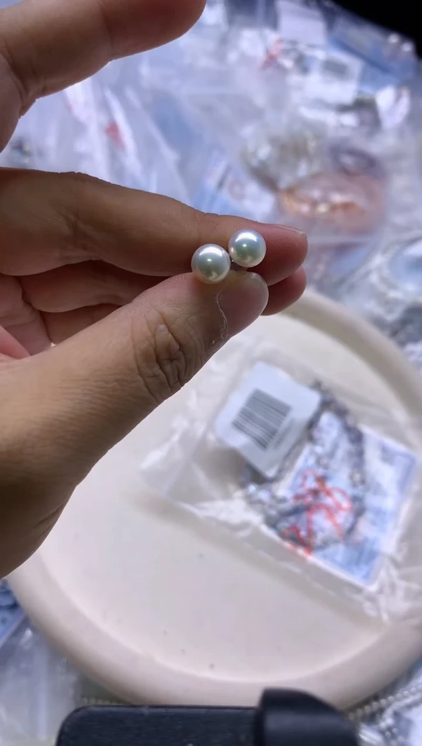【闪购商品】淡水珍珠耳饰银S925镶嵌淡水珍珠耳饰