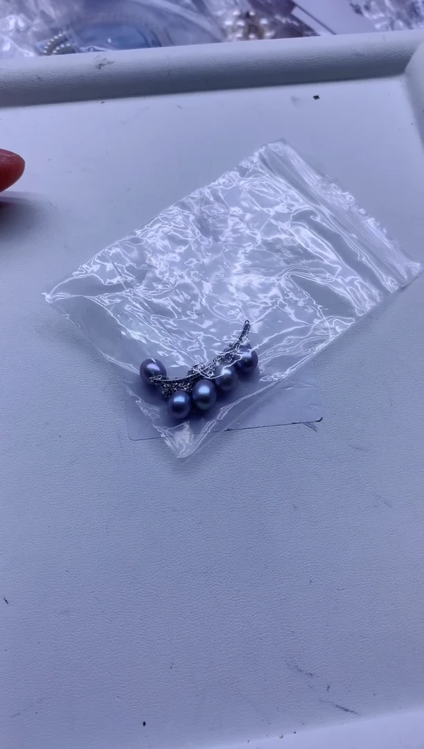 【闪购商品】淡水珍珠项链银S925镶嵌淡水珍珠项链