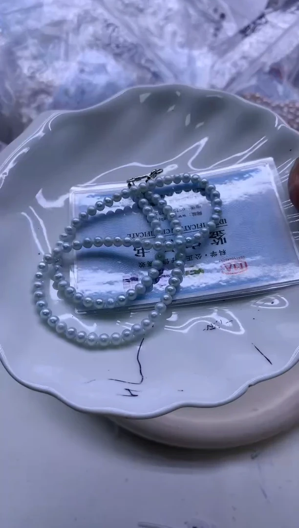 【闪购商品】淡水珍珠项链银S925镶嵌淡水珍珠项链