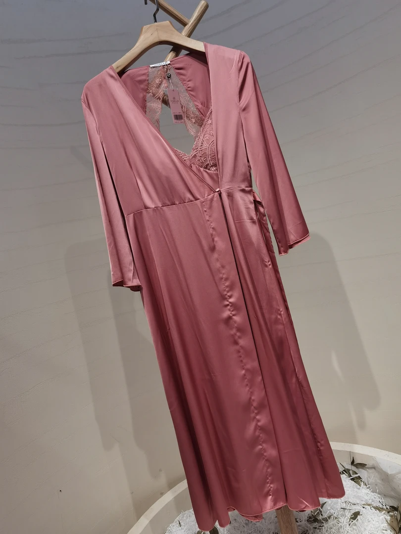 精品蕾丝睡袍吊带套装510728