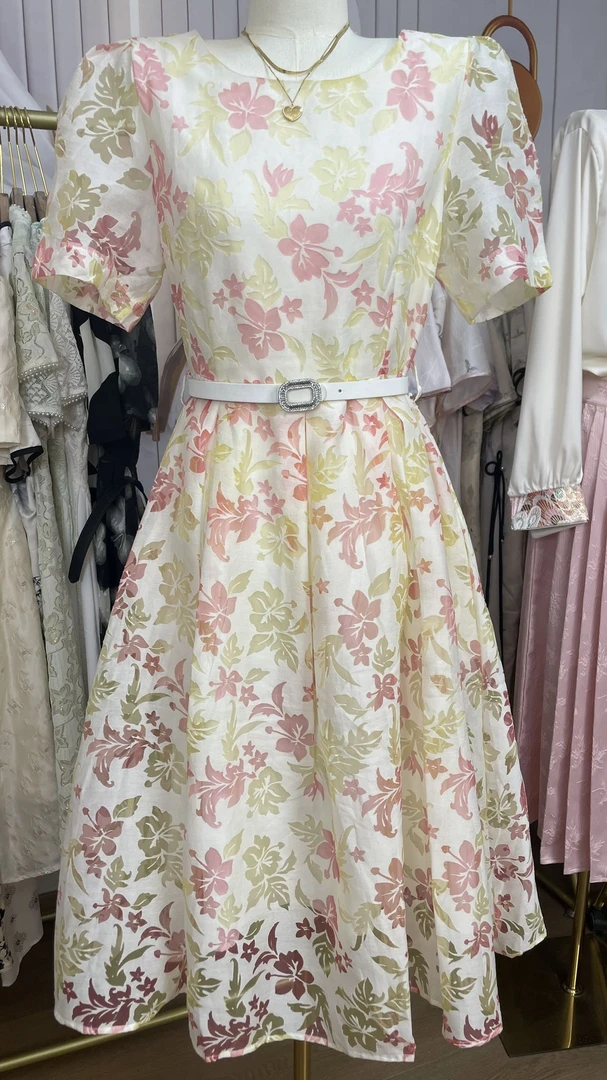 [新疆包邮]女装连衣裙显瘦夏季时尚碎花碎花气质