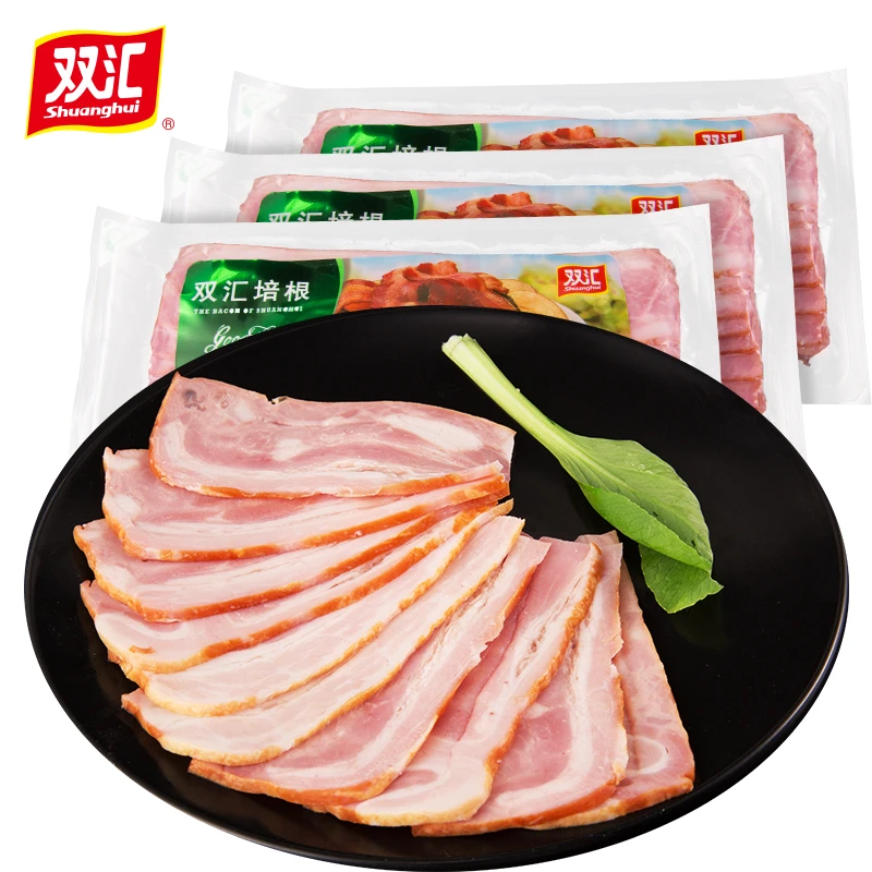 双汇精品培根150g*2袋早餐家用三明治手抓饼烘焙披萨商用