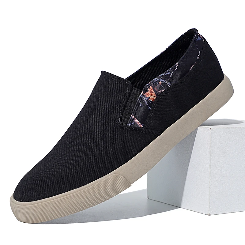 2024春秋老北京布鞋休闲男士帆布鞋板鞋一脚蹬潮流透气BM-012软底