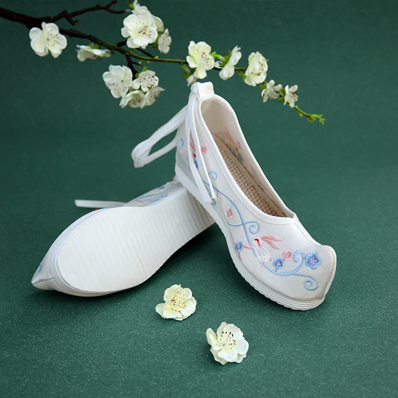 原创古风设计小清新浅口透气百搭绣花鞋/布鞋女YSX/1209-60