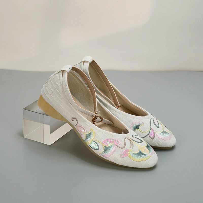 软底透气国风刺绣老北京布鞋国风绣花鞋619-16