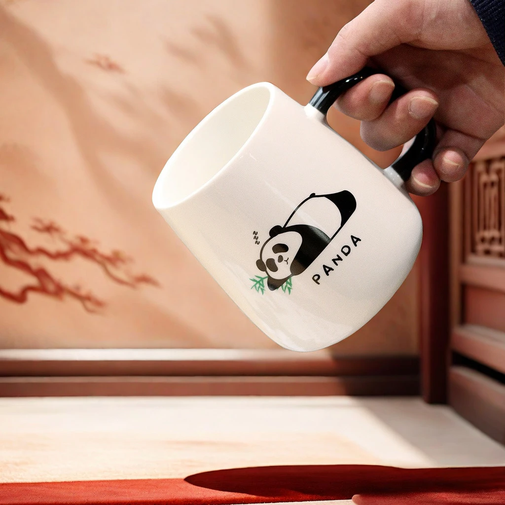 创意咖啡果汁杯高颜值马克陶瓷办公室情侣咖啡杯喝水杯实用早餐杯