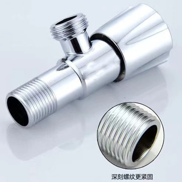 A不锈钢电镀加重加厚4分冷热通用角阀耐高温耐用防腐防漏20009B