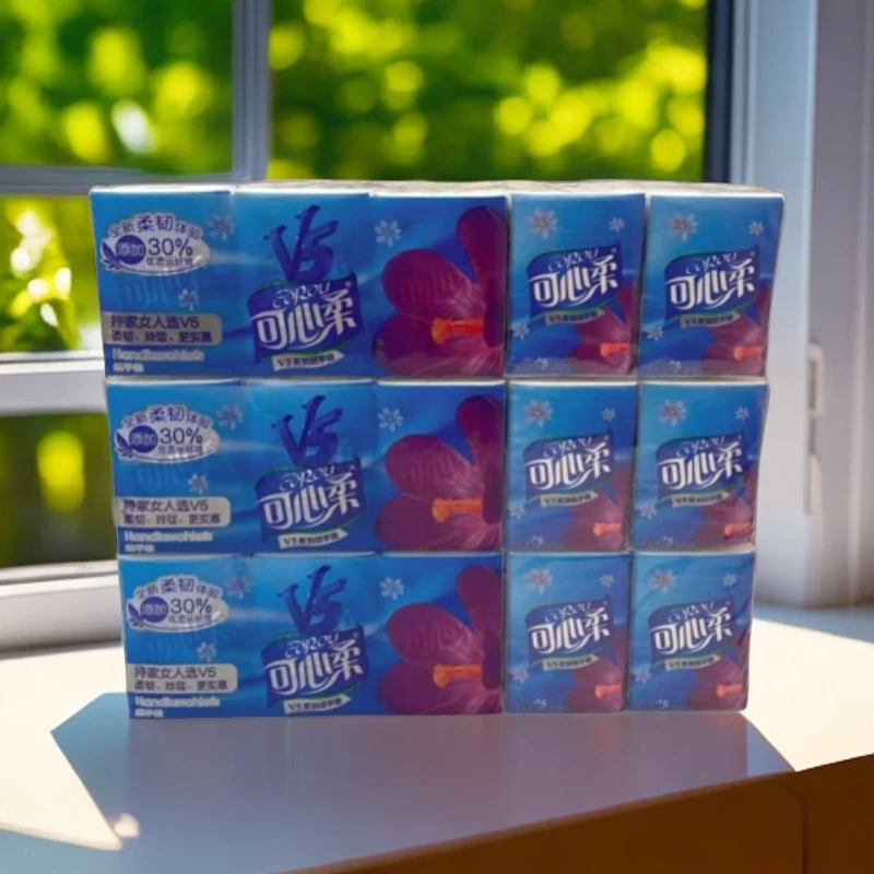 【新疆包邮】可心柔三层手帕纸面巾纸小包装随身装无香便携式小包纸