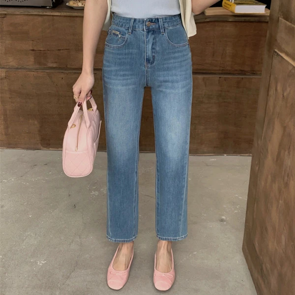 1719秋万象四面弹显高显瘦小个子法棍裤