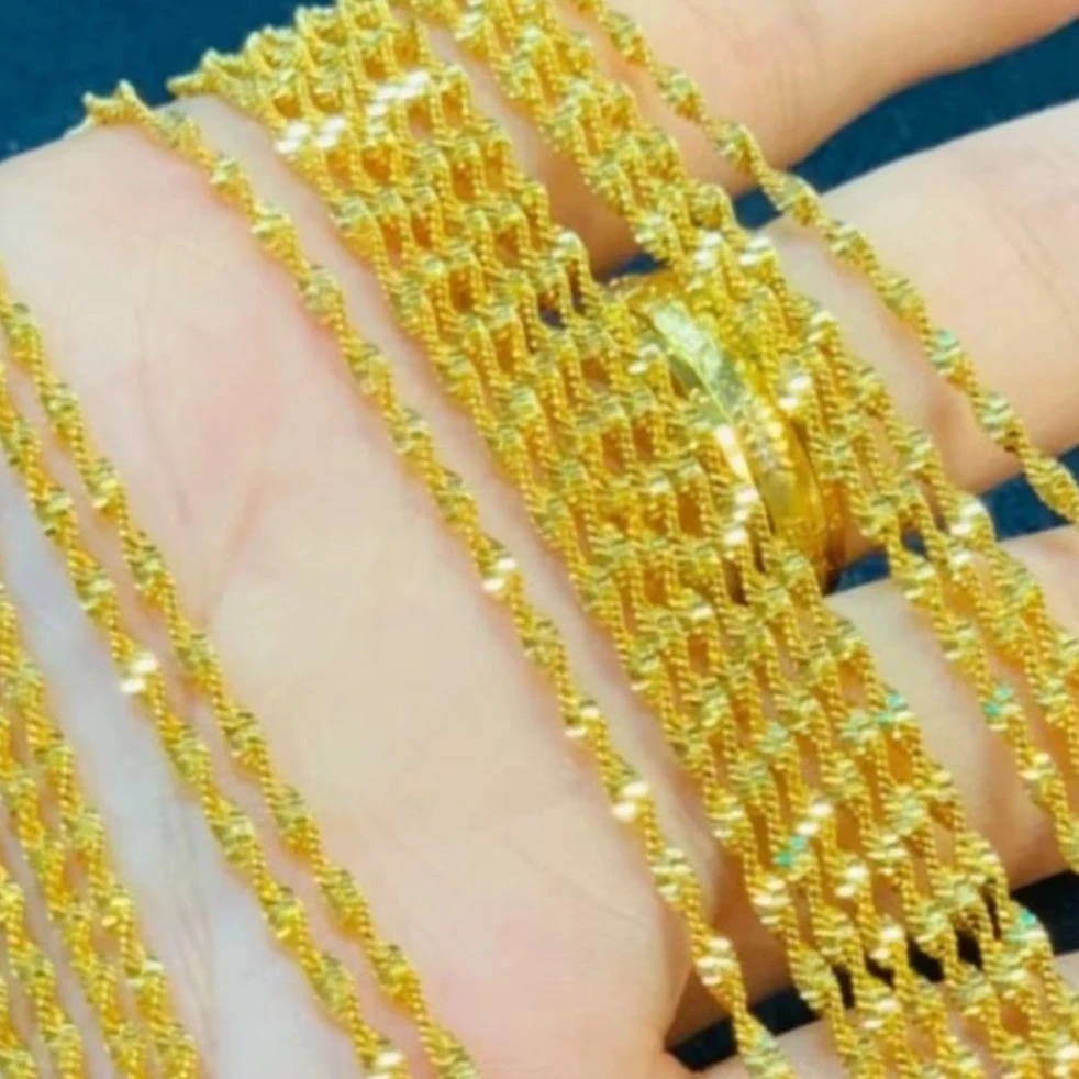 铜合金项链 水波纹项链 女款百搭 （敏感肤质慎拍）