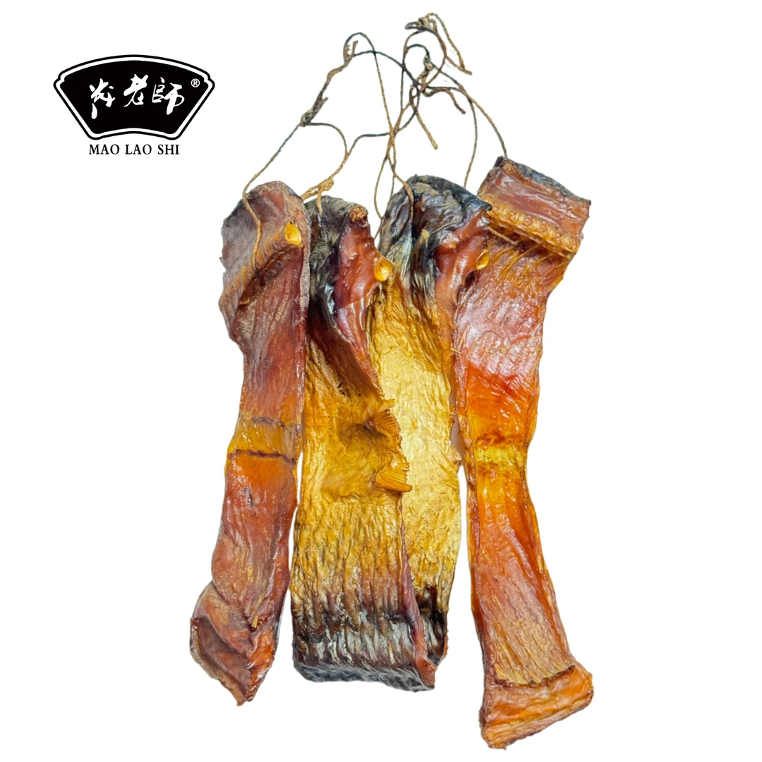 湖南安化特产柴火烟熏腊鱼块散装