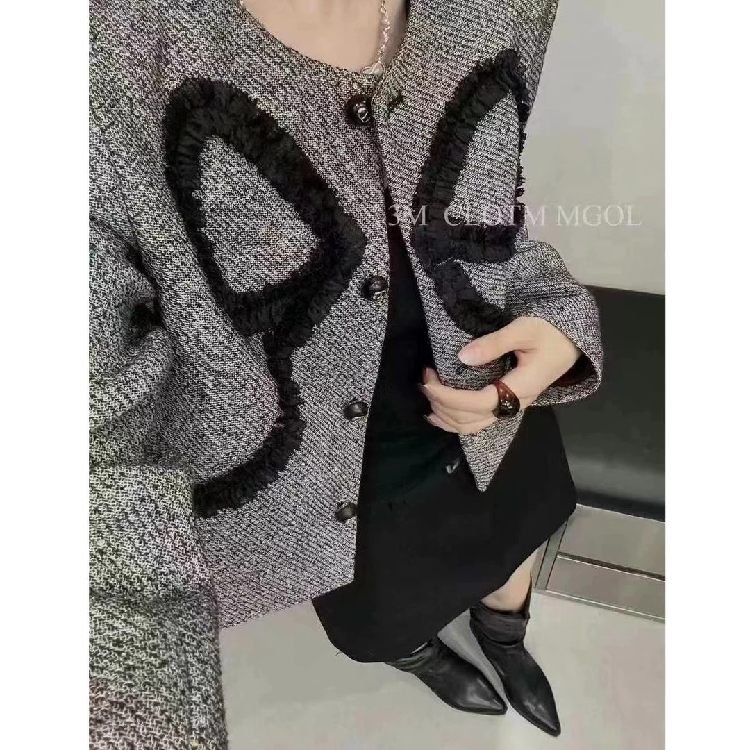 KIKI严选：25392-1+9家欧洲站南油原创设计大蝴蝶结小香风短外套