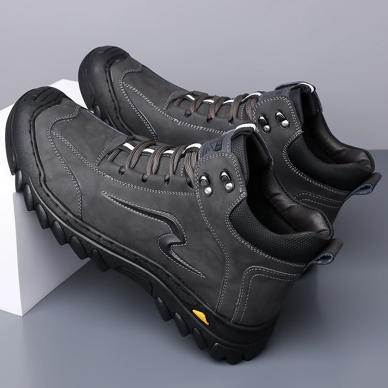 棉鞋男冬季加绒保暖加厚老头皮鞋中老年爸爸鞋软底防滑老人爷爷鞋