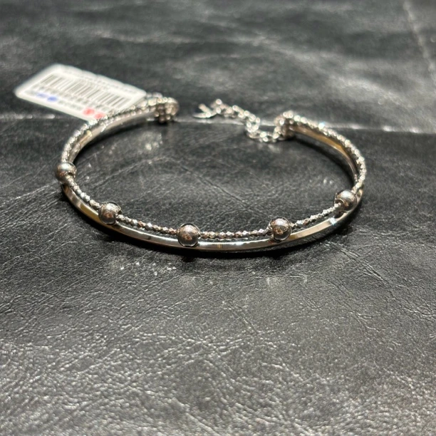 柴尔德珠宝铂金Pt950珠珠手镯  可调节