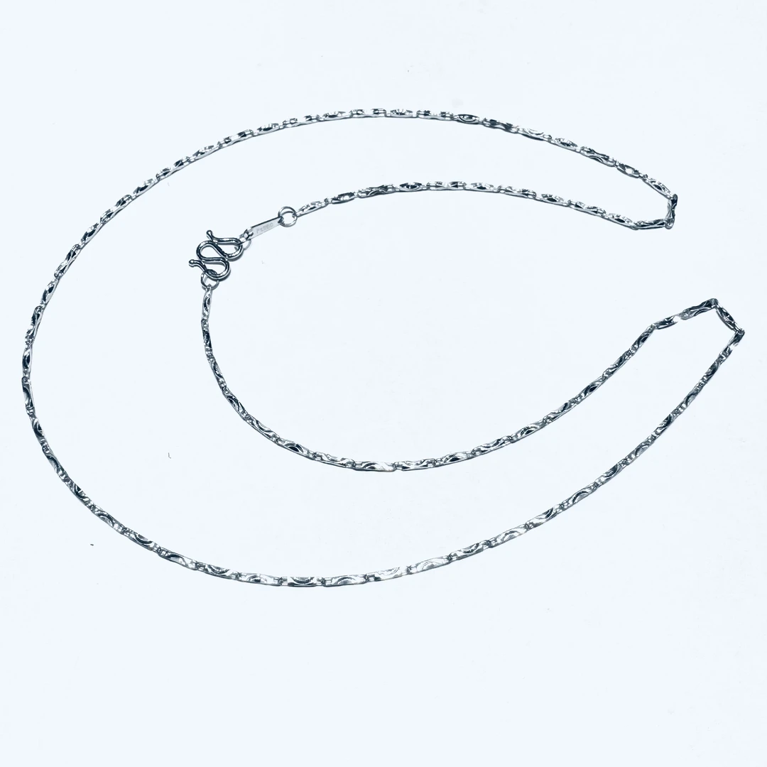 铂金Pt950长元宝项链    M扣