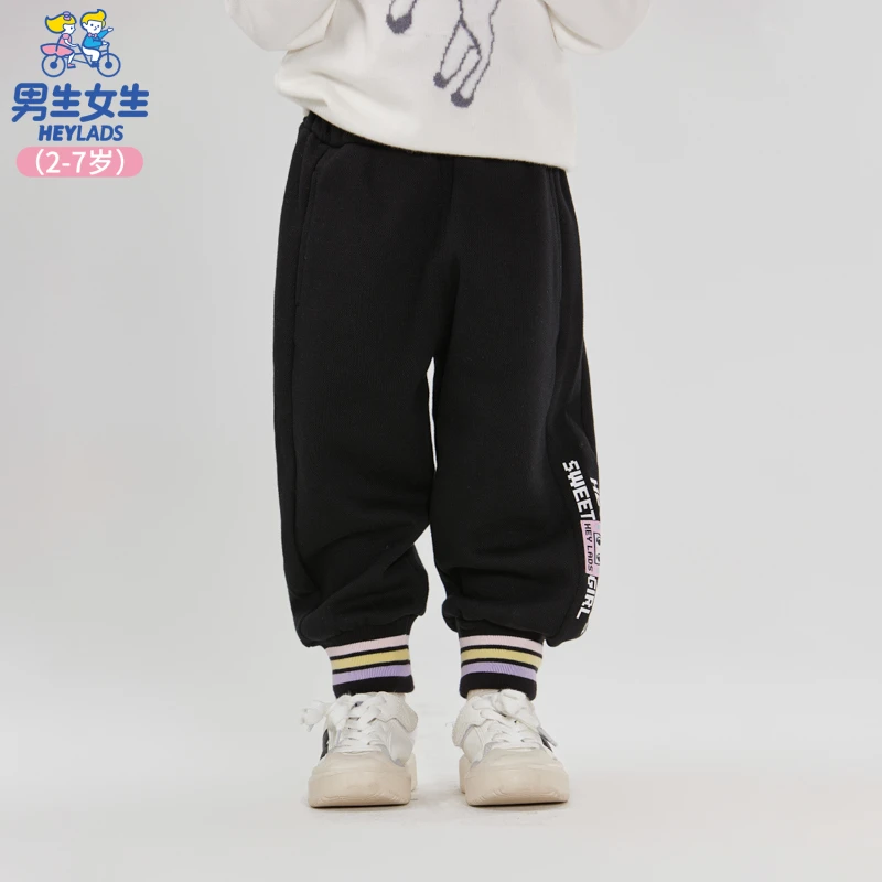 32756女小童秋季宽松针织裤休闲裤NPZEJ32756A