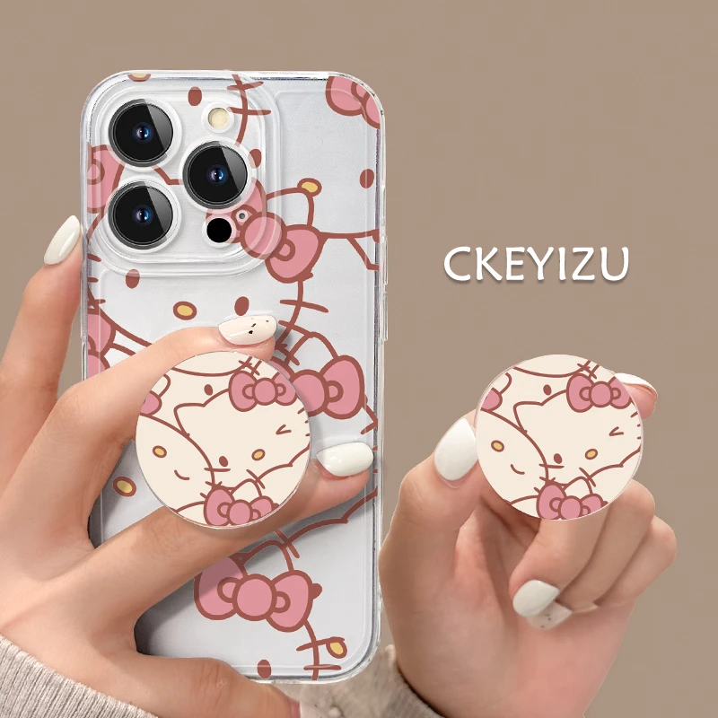 【直边透明壳】满屏凯迪苹果15防摔iphone15proHelloKitty