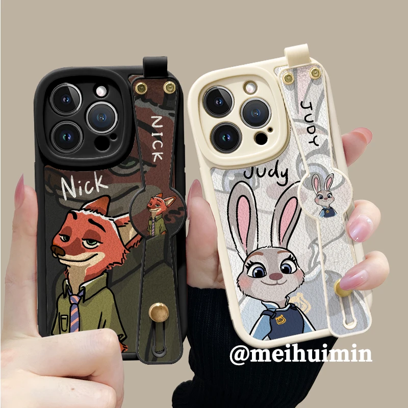 【小羊皮】狐尼克手机壳iPhone15pro液态硅胶华为mate60可爱朱迪
