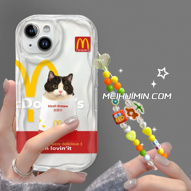 【奶油框硅胶壳】薯猫手机苹果15气泡硅胶iPhone15pro个性