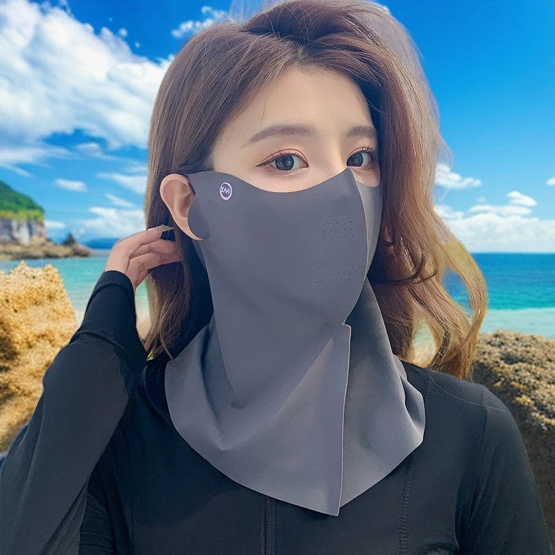 【买一送一】夏日显瘦男女夏季防紫外线防护口罩防晒面纱开车骑行