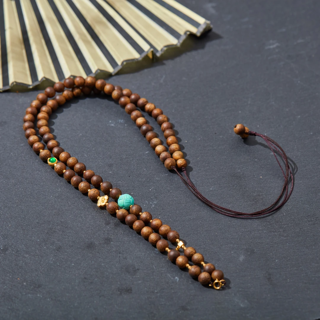 【玉氏珠宝】淮南丨18K奇楠沉香百搭链多样性发一#XYGD233080-C