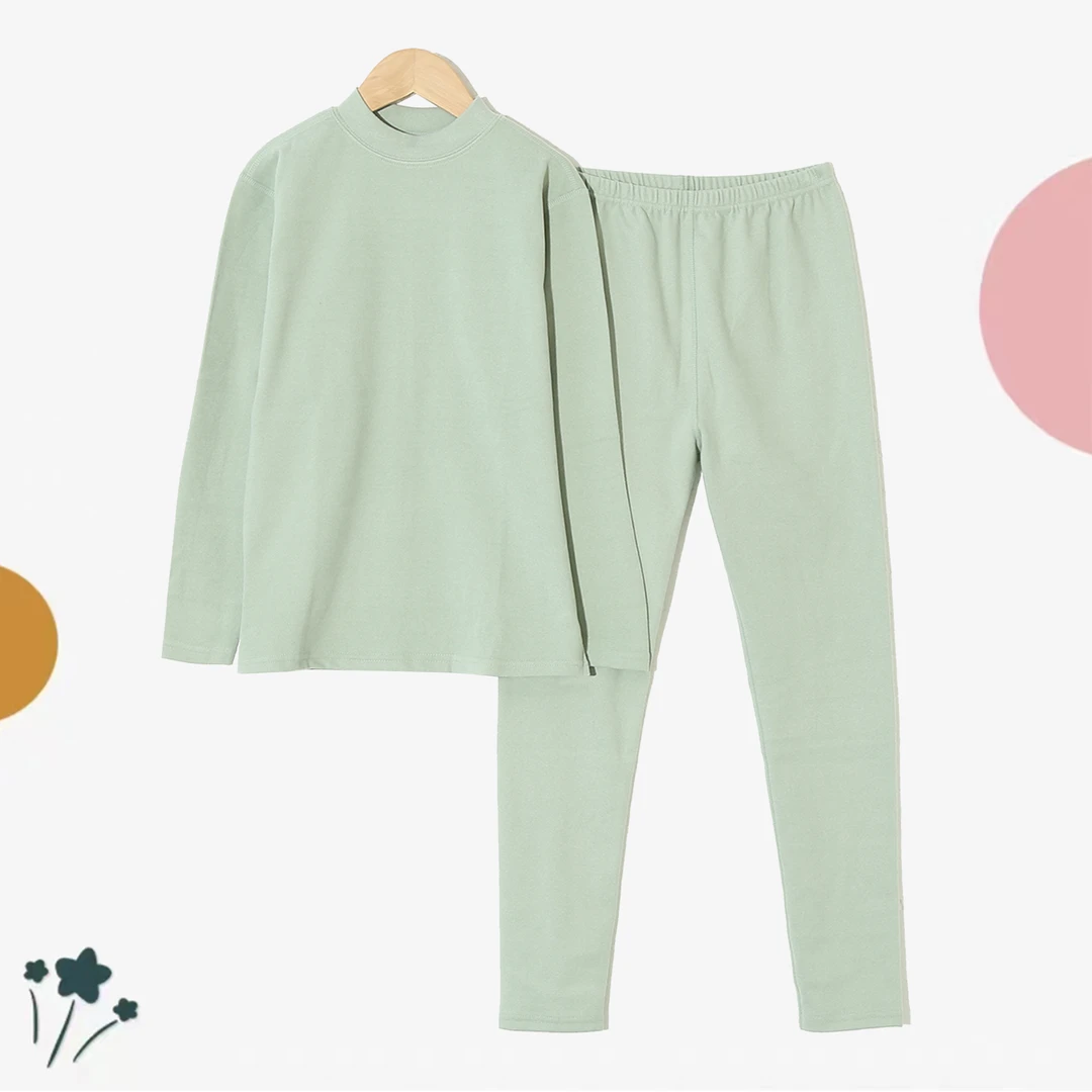 儿童保暖套装贴肤舒适保暖2023秋冬季小高领新款透气P-6D703