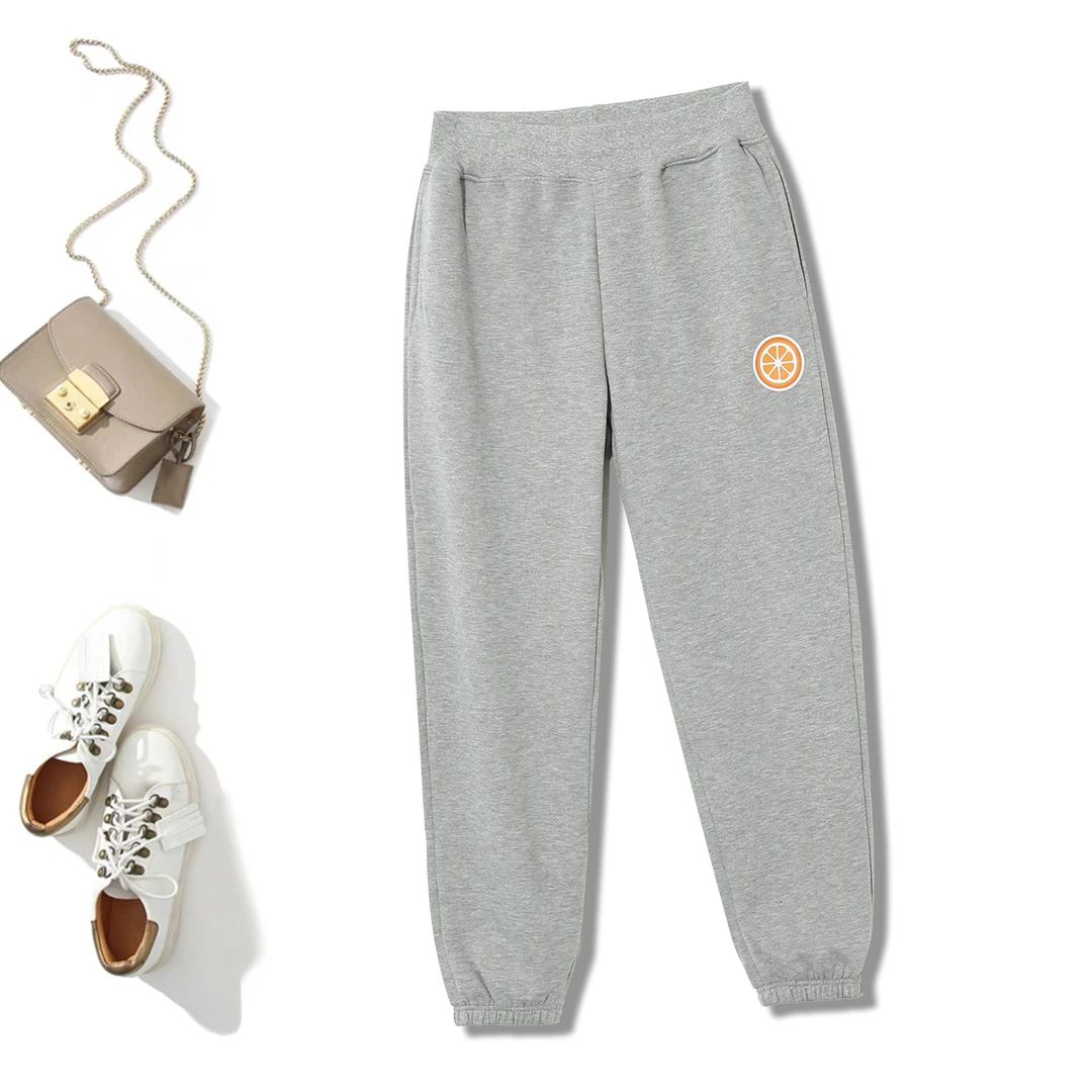 时尚百搭男女同款显瘦休闲裤拉绒保暖百搭束脚长裤春秋款P-2G16