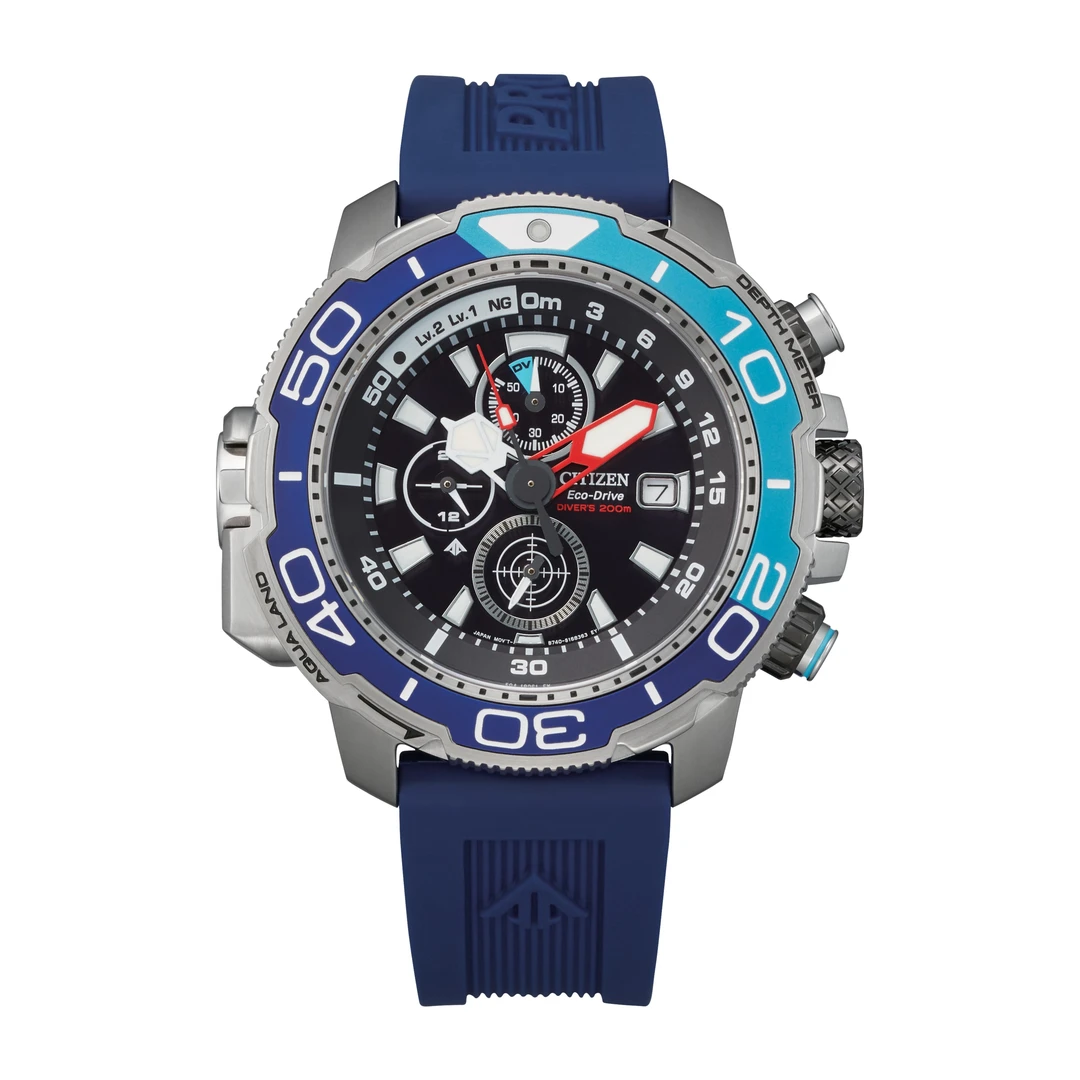 光动能专业深潜水蓝宝石男表多功能时尚BJ2169-08E