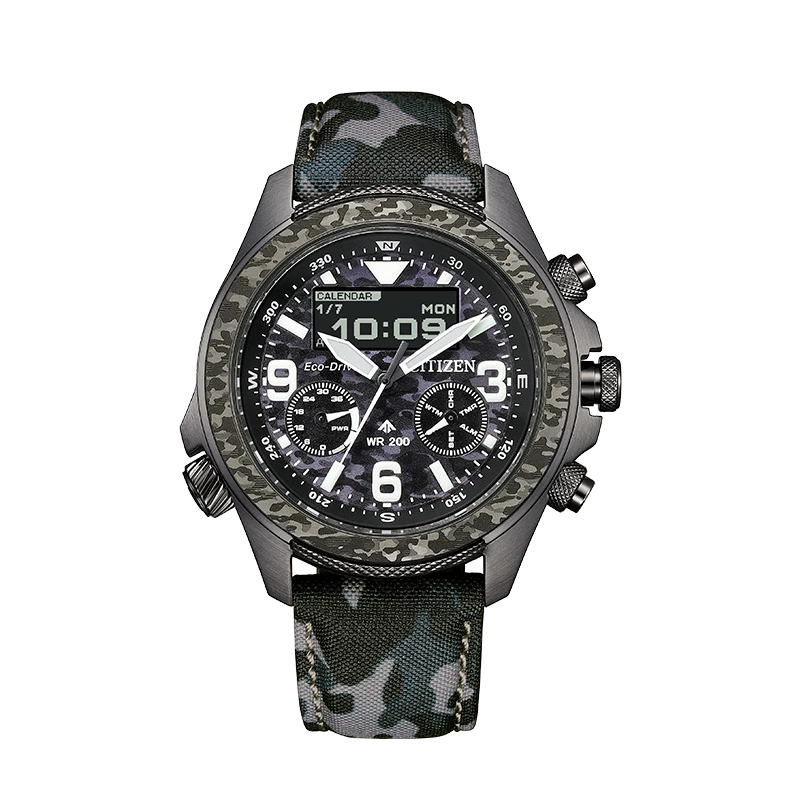 Citizen/西铁城 限量款光动能户外时尚运动男士腕表JV1008-63E