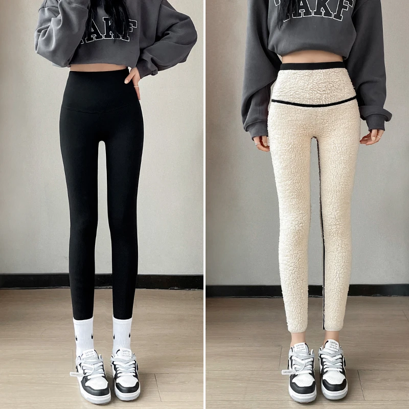 破价2小时！加绒鲨鱼裤外穿显瘦高腰云朵绒提臀弹力保暖裤