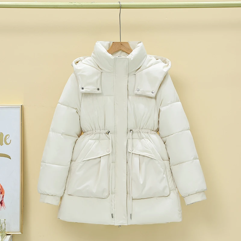 【YT-008】女装冬季2025年新款爆款棉服外套女士棉袄中长款加厚棉衣