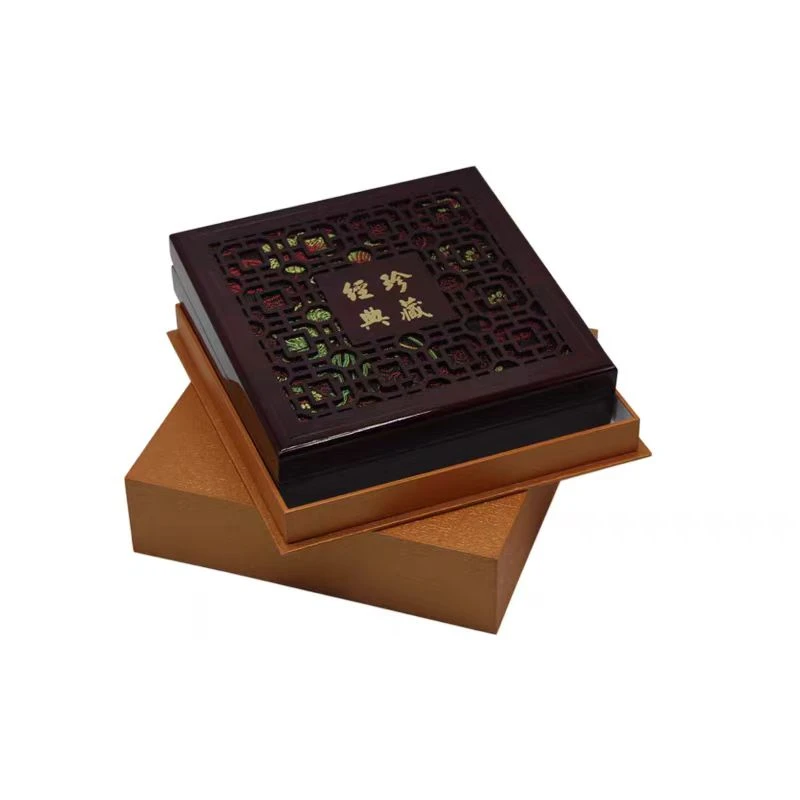 首饰盒/箱 首饰盒/箱 包装盒高档典珍藏礼盒实木盒子双层包装