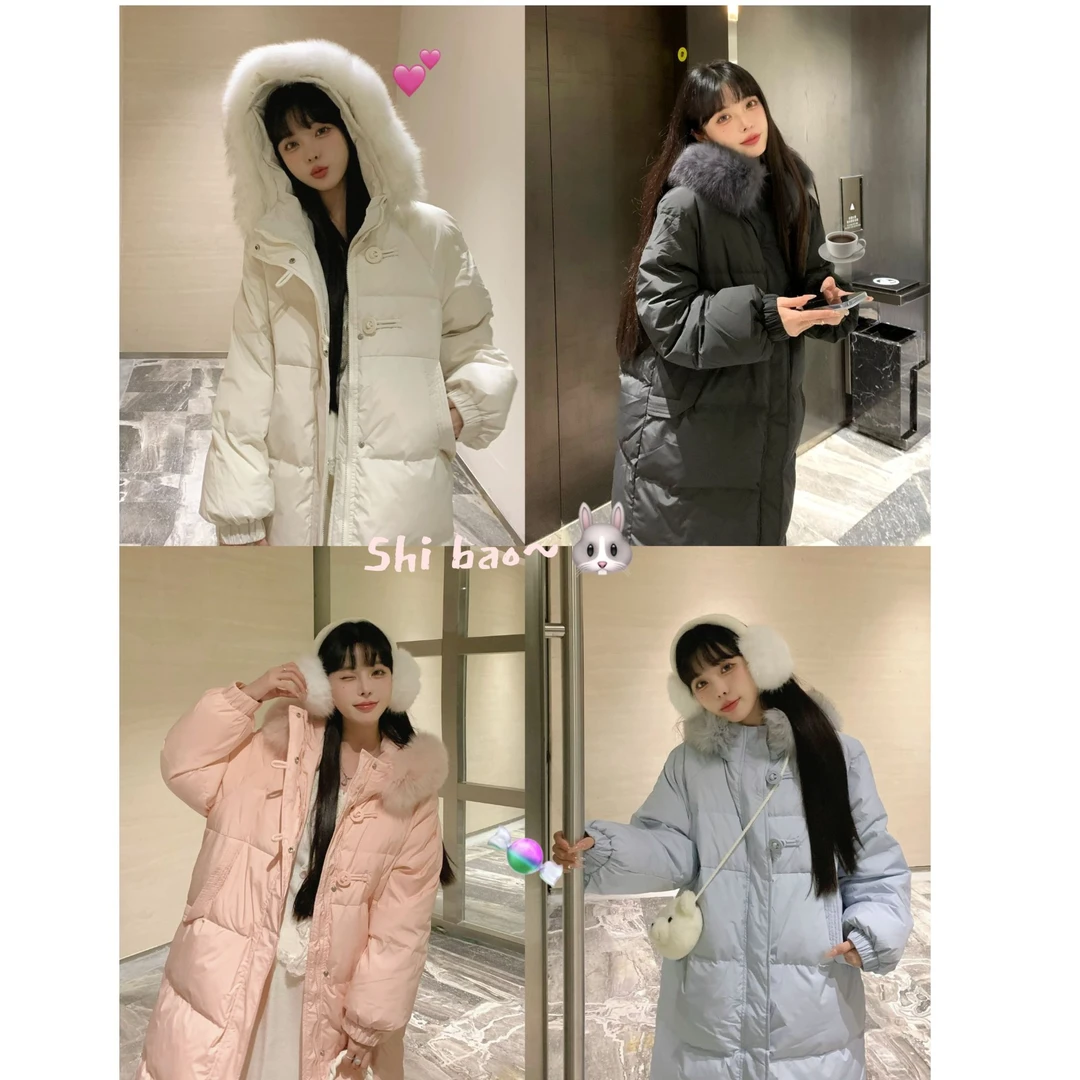 styletibaCc 诗宝【济州岛的冬天】冬款真狐狸毛毛百搭慵懒羽绒服