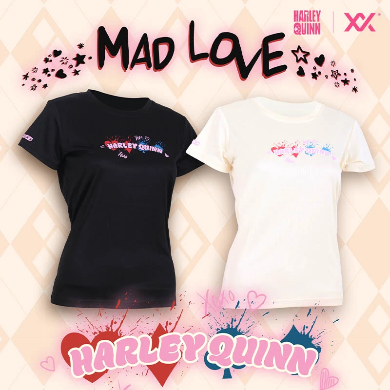 MAXX玛速极风正品速干羽毛球服女HARLEY QUINN联名款比赛服训练服