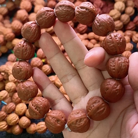 文玩核桃手串阿**享文玩核桃桃心