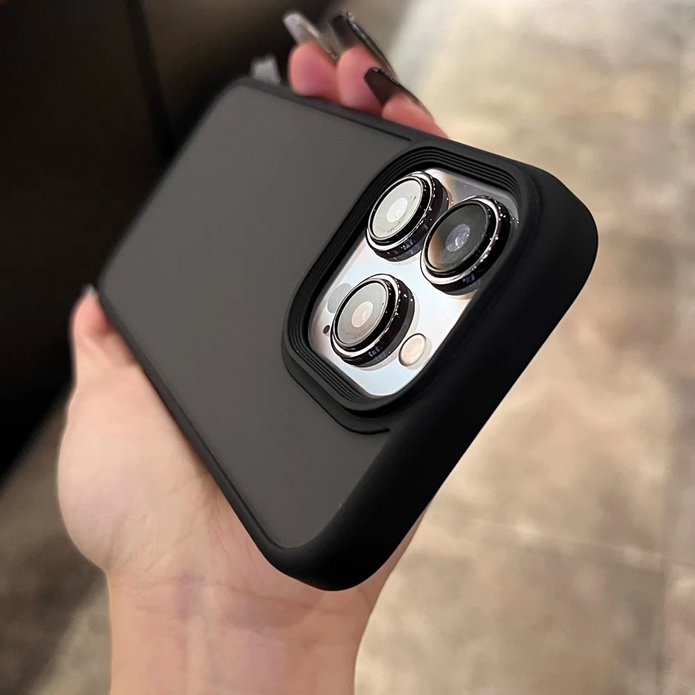 适用iPhone16promax手机壳苹果磨砂半透明硅胶全包防摔男女高级感