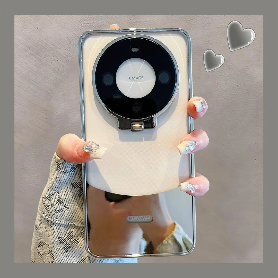 适用华为mate60pro+新款手机壳高级感自带镜头膜一体支架全包防摔