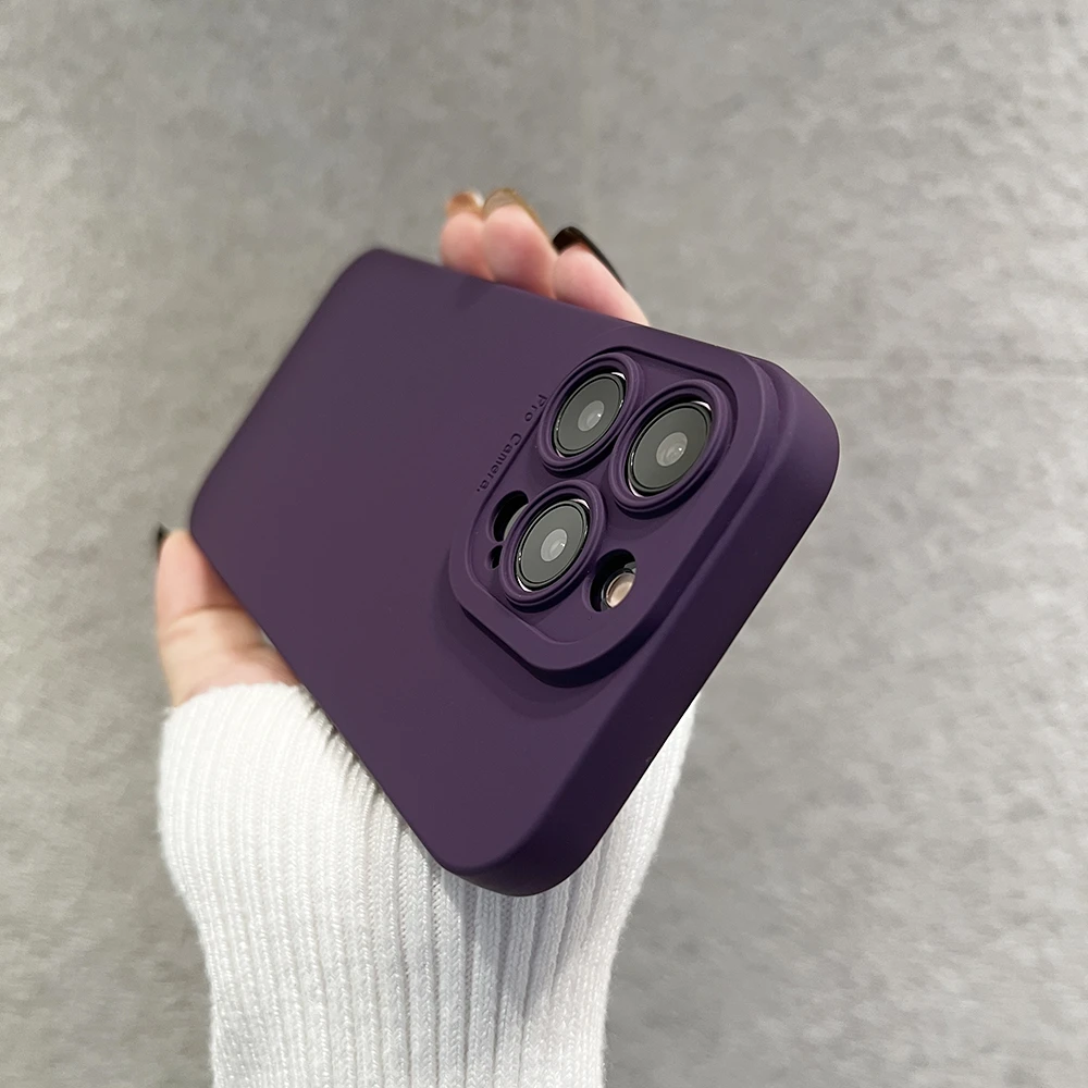 适用苹果16promax手机壳iphone15全包镜头高级感13新款12液态硅胶