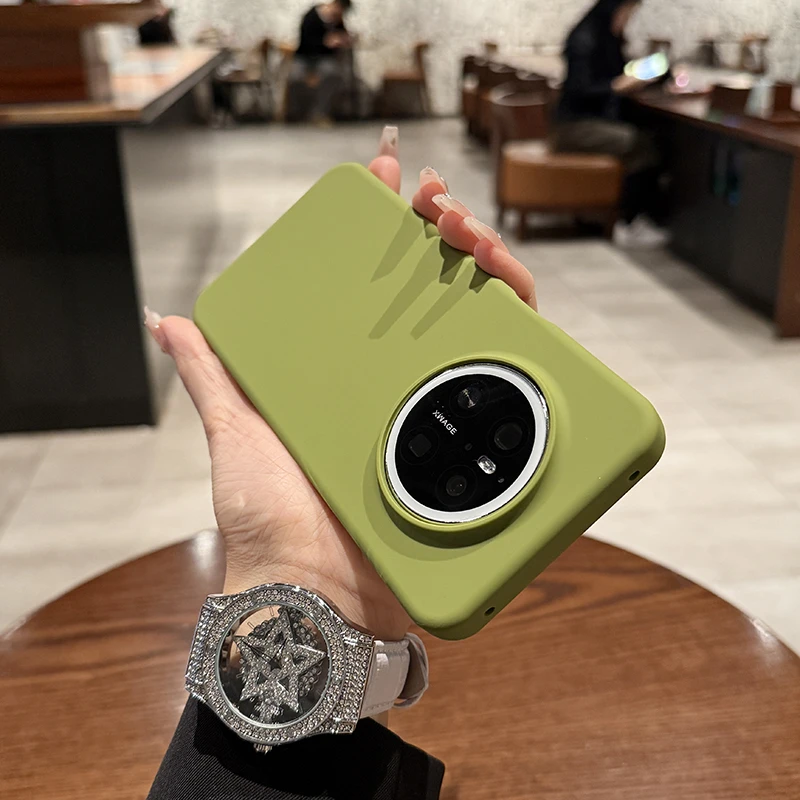 适用华为mate70pro手机壳液态硅胶纯色简约男女款情侣ins轻奢防摔