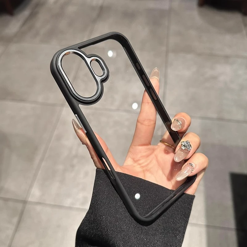 适用苹果16pro手机壳高透不发黄简约网红男女款防摔个性ins高级感