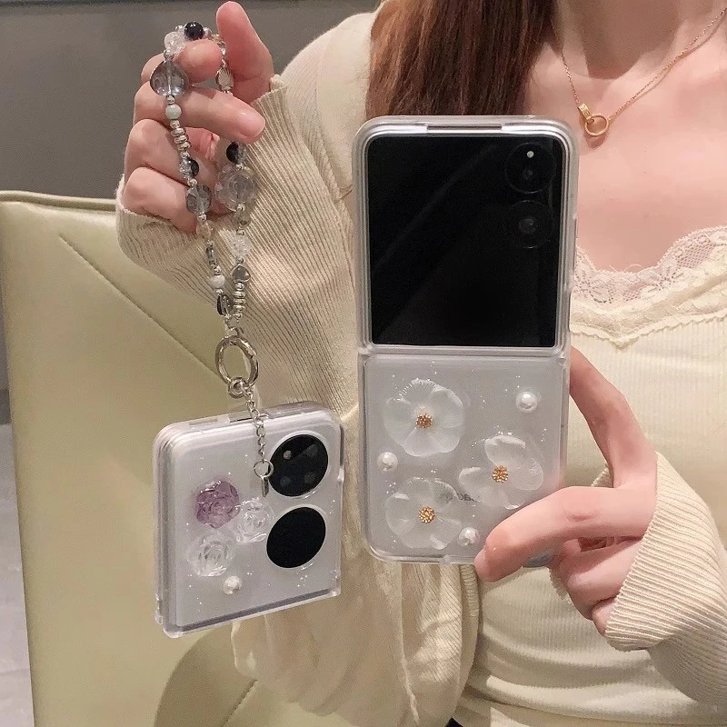 滴胶适用华为pocket2手机壳ins风网红女款创意轻奢小众防摔高级感