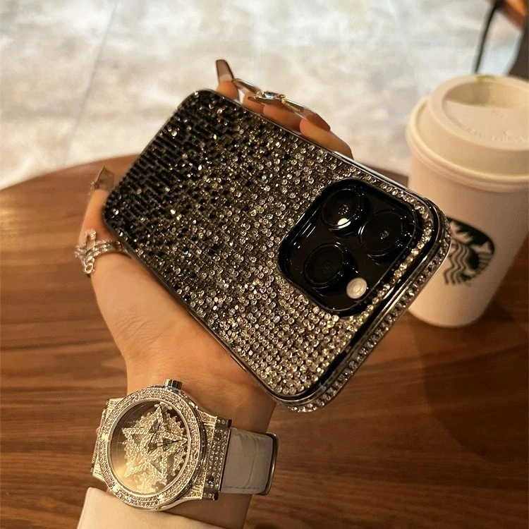 满天星闪钻适用苹果16promax手机壳硅胶全包网红奢华女神款高级感