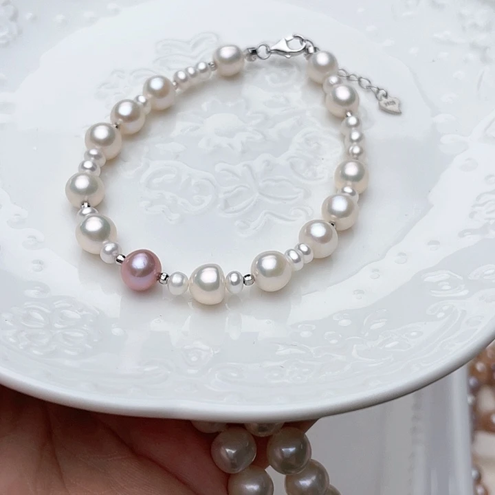 淡水珍珠手绳未镶嵌稻***妮