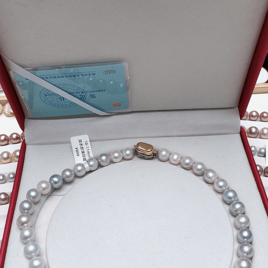【闪购商品】淡水珍珠颈饰银S925镶嵌