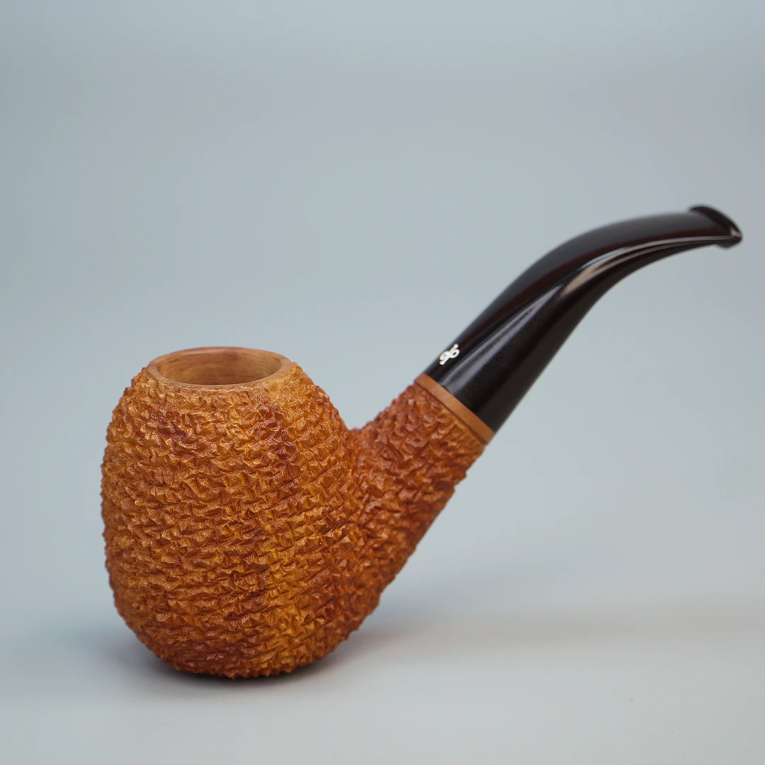 意大利波塞拉荔枝纹大弯石楠木烟斗