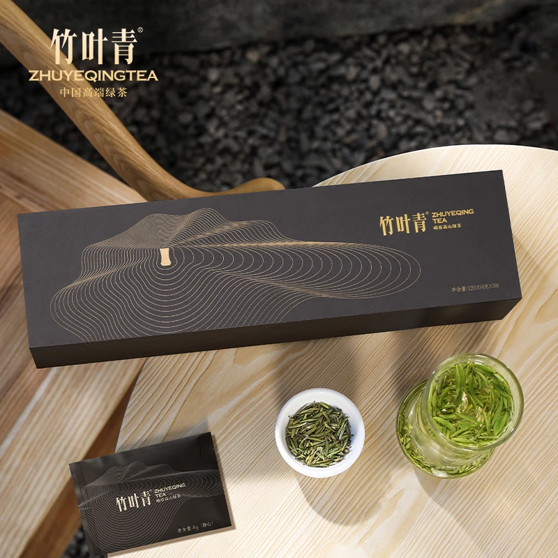 竹叶青特级静心峨眉春茶高山生态明前茶高品质绿茶120g礼盒新鲜茶