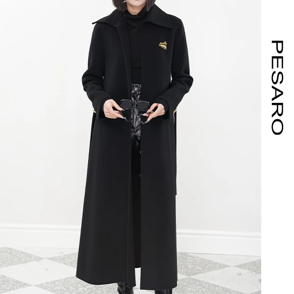 PESARO时尚气质冬季长款大衣3209-9064