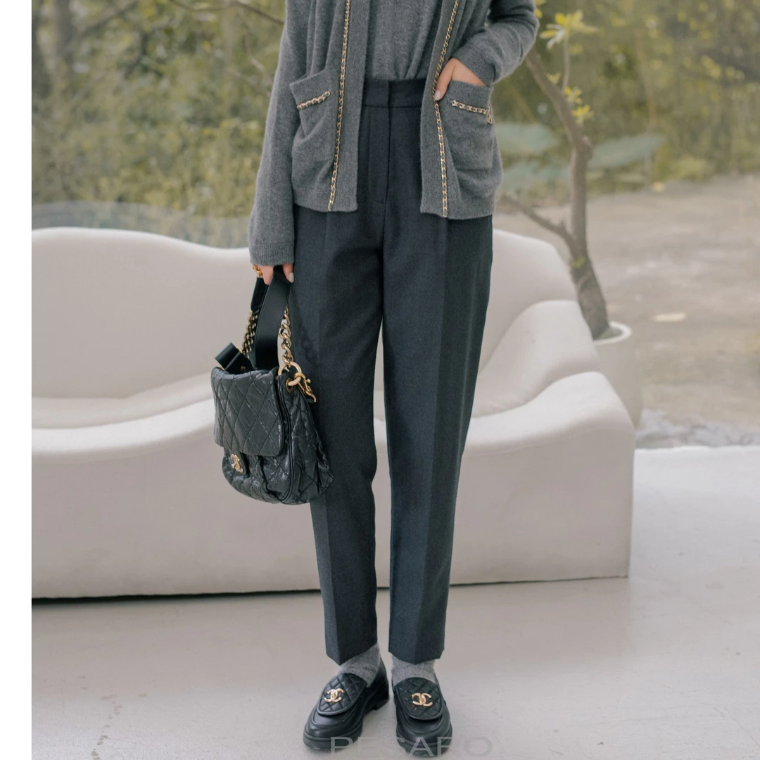 PESARO【星线好物】时尚休闲复古气质秋冬休闲裤3209-6012