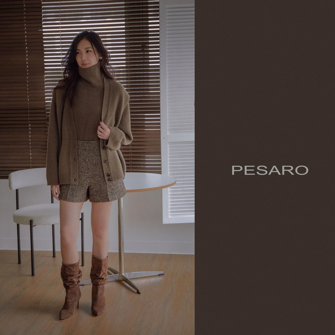 PESARO【星线好物】时尚百搭保暖羊绒韩版毛针织衫3209-3124