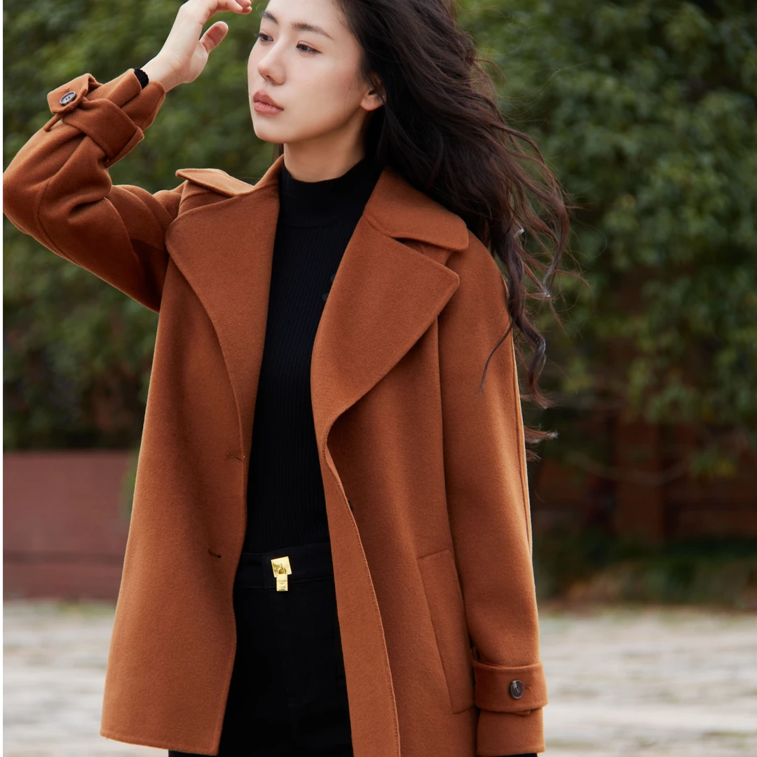 PESARO女士秋冬小个子时尚气质毛呢外套2209-9076